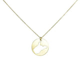 SALE - State Outline Necklace - - Necklaces - Ofina