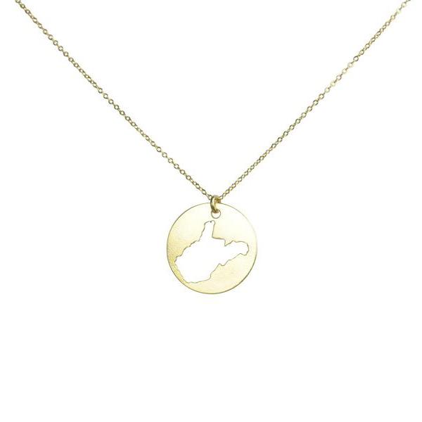 SALE - State Outline Necklace - - Necklaces - Ofina