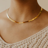 Herringbone Necklace - - Necklaces - Ofina
