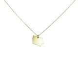 State Necklace - Gold / IA - Necklaces - Ofina