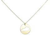 SALE - State Outline Necklace - Necklaces - Gold - Gold / KY - Azil Boutique