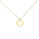 SALE - State Outline Necklace - Necklaces - Gold - Gold / IL - Azil Boutique