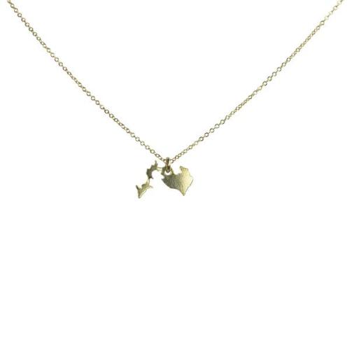 State Necklace - Gold / MI - Necklaces - Ofina