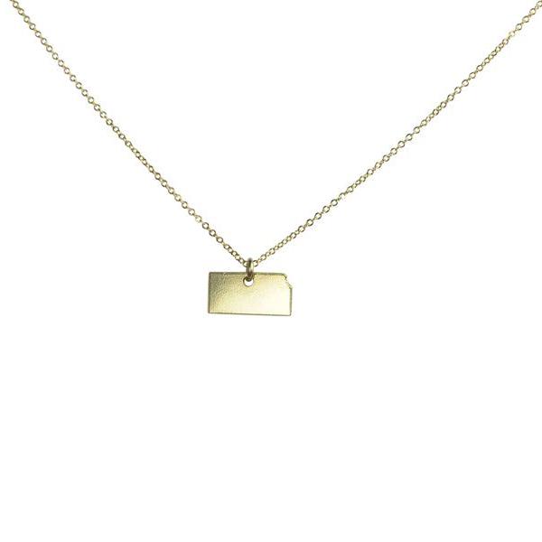 State Necklace - Gold / KS - Necklaces - Ofina