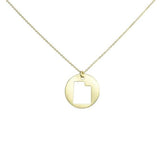 SALE - State Outline Necklace - Gold / UT - Necklaces - Ofina