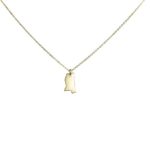 State Necklace - Gold / MS - Necklaces - Ofina