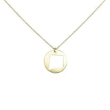 SALE - State Outline Necklace - Gold / NM - Necklaces - Ofina