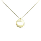 SALE - State Outline Necklace - Gold / NE - Necklaces - Ofina