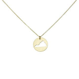 SALE - State Outline Necklace - Gold / VA - Necklaces - Ofina