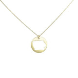 SALE - State Outline Necklace - Necklaces - Gold - Gold / IA - Azil Boutique