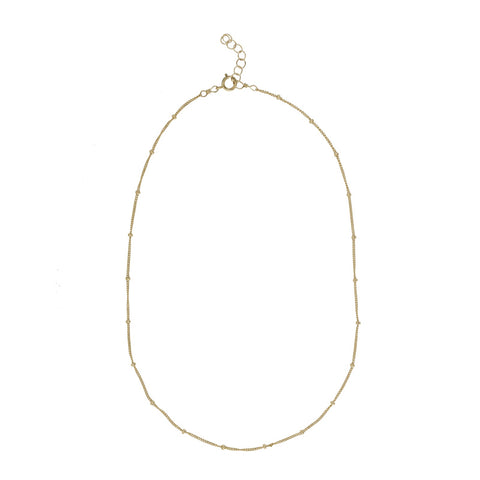 Ball Chain Choker - Gold / 13" - Necklaces - Ofina