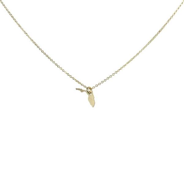 State Necklace - Gold / FL - Necklaces - Ofina