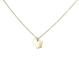 State Necklace - Necklaces - Gold - Gold / WI - Azil Boutique