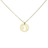 SALE - State Outline Necklace - Gold / NJ - Necklaces - Ofina
