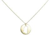 SALE - State Outline Necklace - Necklaces - Gold - Gold / MS - Azil Boutique