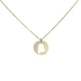 SALE - State Outline Necklace - Necklaces - Gold - Gold / AL - Azil Boutique