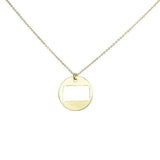 SALE - State Outline Necklace - Gold / SD - Necklaces - Ofina
