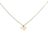 State Necklace - Gold / TX - Necklaces - Ofina