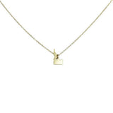 State Necklace - Gold / ID - Necklaces - Ofina