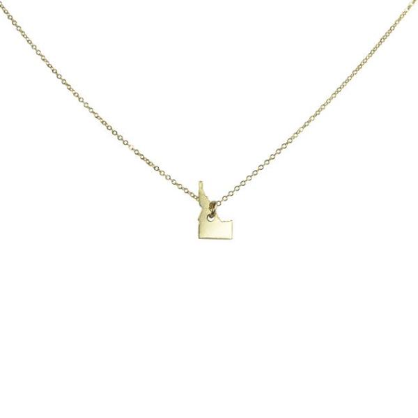 State Necklace - Gold / ID - Necklaces - Ofina