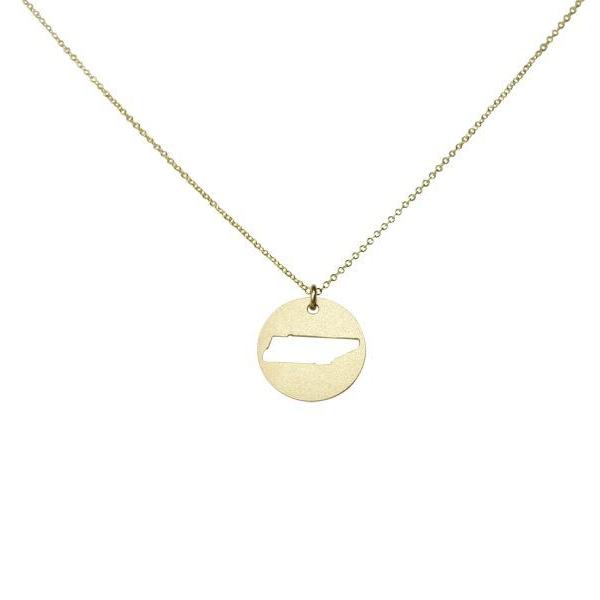 SALE - State Outline Necklace - Gold / TN - Necklaces - Ofina