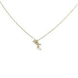 State Necklace - Gold / MA - Necklaces - Ofina