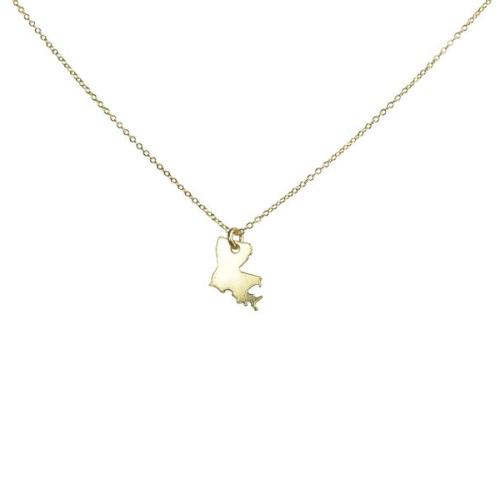 State Necklace - Gold / LA - Necklaces - Ofina