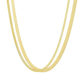Herringbone Necklace - - Necklaces - Ofina