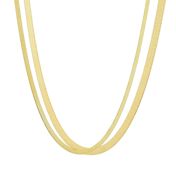 Herringbone Necklace - - Necklaces - Ofina