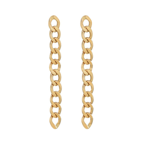 Curb Chain Studs/ Huggie Hoops -  - Earrings - Ofina