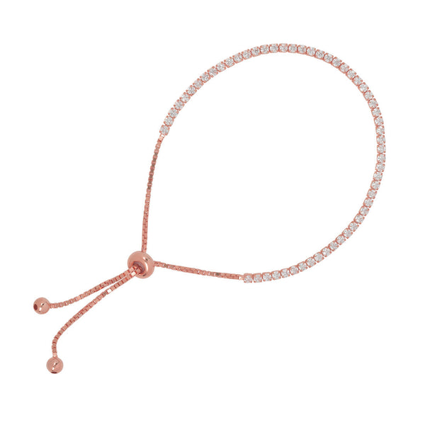 CZ Tennis Bracelet - Rosegold - Bracelets - Ofina
