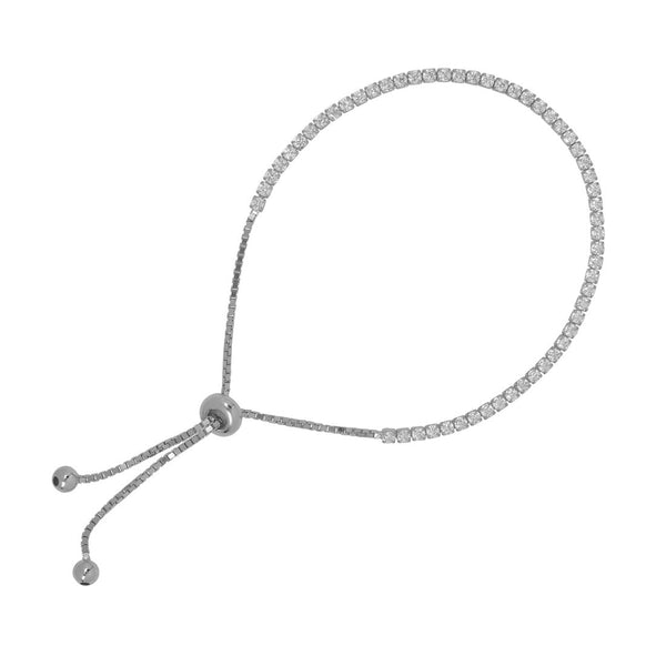 CZ Tennis Bracelet - Silver - Bracelets - Ofina