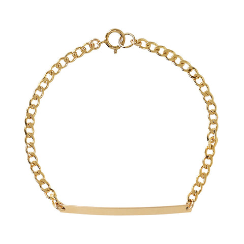 Curb Chain Bar Bracelet -  - Bracelets - Ofina