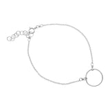 Open Circle Bracelet - Silver - Bracelets - Ofina