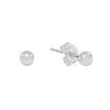 Sphere Studs - Silver / 3mm - Earrings - Ofina