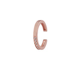 CZ Channel Middle Ear Cuff - Rose Gold - Earrings - Ofina