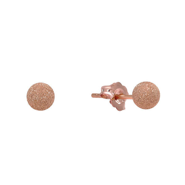 Stardust Sphere Studs - Rose Gold / 5mm - Earrings - Ofina