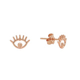 Eye Studs - Rose Gold - Earrings - Ofina