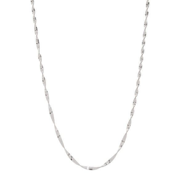 Twisted Magic Chain Necklace - Silver / 16 inches - Necklaces - Ofina