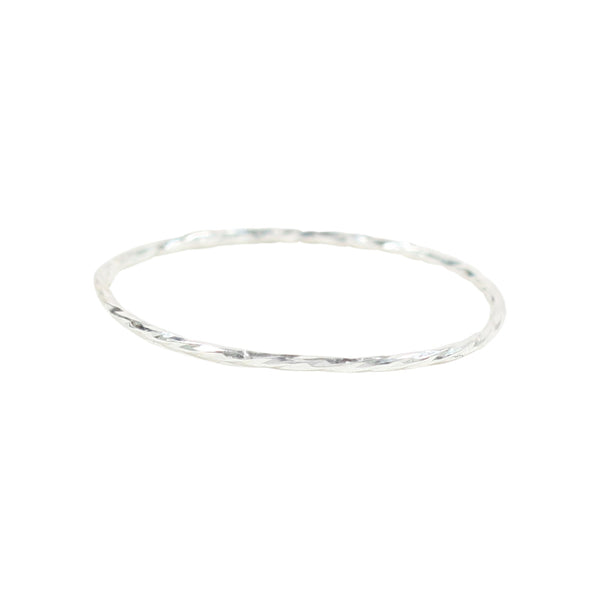 Diamond Cut Knuckle Ring - Silver - Rings - Ofina