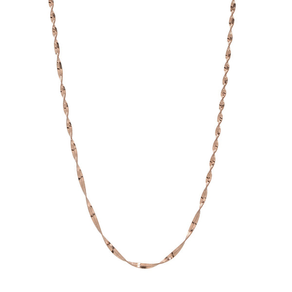 Twisted Magic Chain Necklace - Rosegold / 16 inches - Necklaces - Ofina