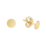Solid Circle Studs - Gold / Large - Earrings - Ofina