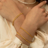 SALE - Wheat Chain Bracelet - - Bracelets - Ofina