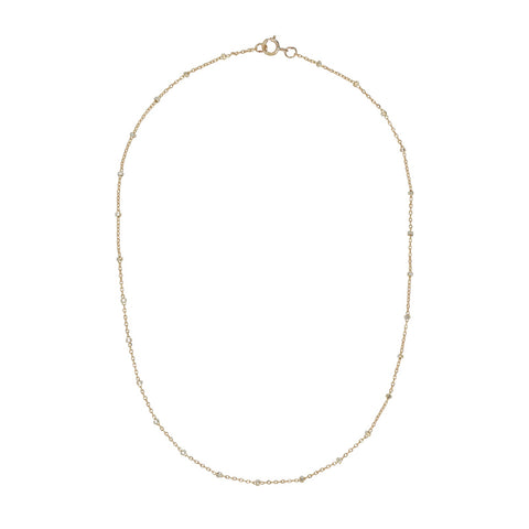 2-Tone Ball Chain Long Necklace - Gold / 16" - Necklaces - Ofina