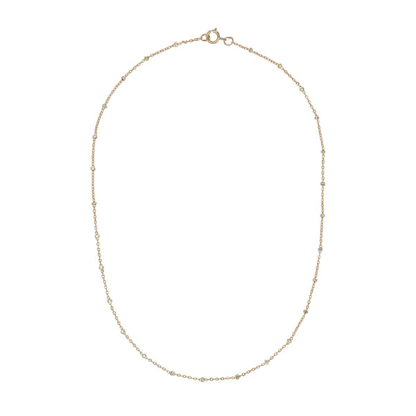 2-Tone Ball Chain Choker Necklace - Gold / 13" - Necklaces - Ofina