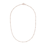 2-Tone Ball Chain Choker Necklace - Rosegold / 13" - Necklaces - Ofina