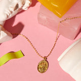 Saint Christopher Oval Necklace - - Necklaces - Ofina