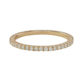 Diamonds Pave All-Around Band - Yellow Gold / 4 - Rings - Ofina