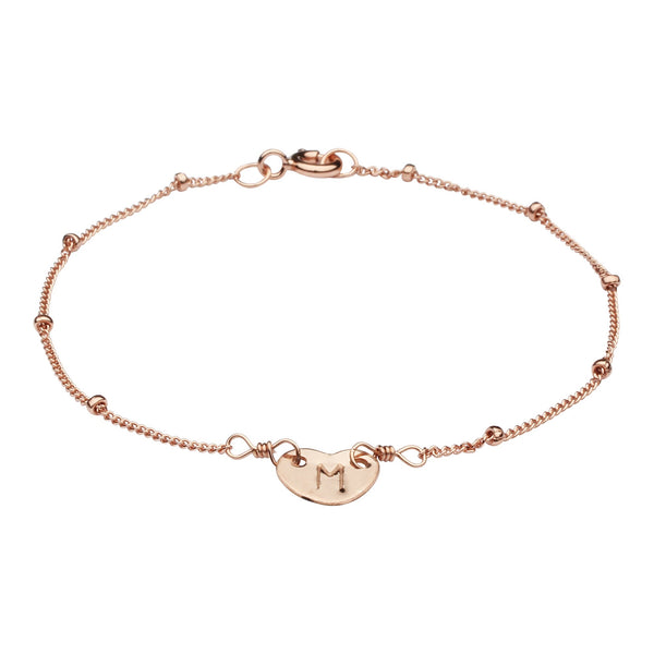 SALE-Monogram Bracelet - Rosegold / A - Bracelets - Ofina