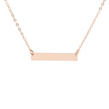 SALE - Thick Bar Necklace - Rosegold - Necklaces - Ofina